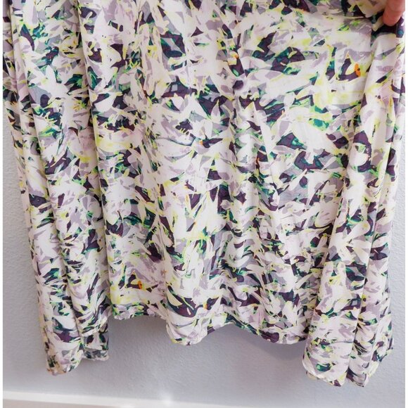 Cabi Womens Rayon Pattern Handkerchief Hem Midi Dress, small - Picture 7 of 11